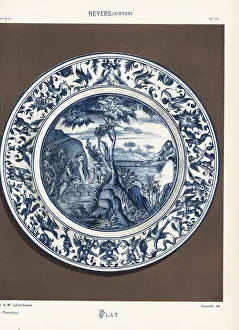 Platter from Nevers, France Platter from Nevers, France