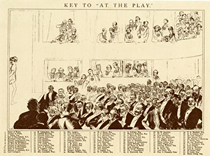 At the Play, Henry Irving at The Lyceum, London (key)