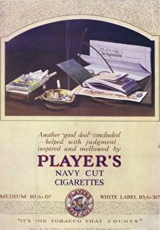 Players Navy Cut cigarette advert, 1927 Players Navy Cut cigarette advert, 1927