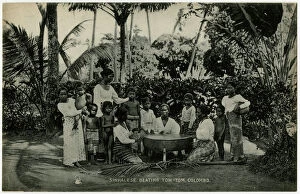 Ethnic Gallery: Playing the Rabana drum - Sinhalese - Colombo, Sri Lanka