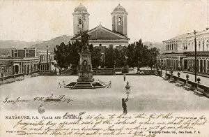 Plinth Collection: Plaza Colon and Cathedral, Mayaguez, Puerto Rico