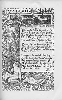Poem illustrated by Walter Crane. Date: 1884 Poem illustrated by Walter Crane. Date: 1884