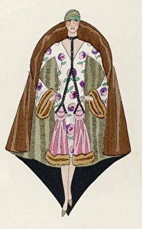 <b class=qtipBold><figcaption>Poiret Evening Dress</figcaption></b><br>Evning dress created by Paul Poiret in white velvet and imperial rose.<br><em>© Mary Evans Picture Library</em> Poiret Evening Dress