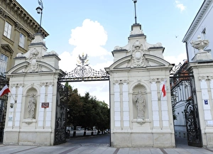 Poland. Warsaw. Central University Gate. Historical Center Poland. Warsaw. Central University Gate. Historical Center