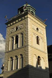 Poland. Warsaw. Saint Annes Church. Bell tower Poland. Warsaw. Saint Annes Church. Bell tower