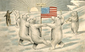 Polar bears celebrate Peary reaching the North Pole Polar bears celebrate Peary reaching the North Pole