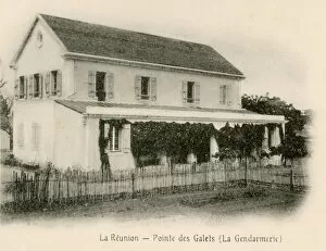 Police station in Pointe des Galets, R鵮ion