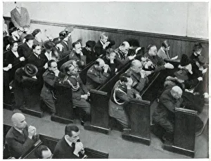 Immigrant Gallery: Polish nationals praying for Poland in church, Sept 1939