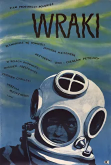 Polish poster for a film, Wraki (Wrecks) Polish poster for a film, Wraki (Wrecks)