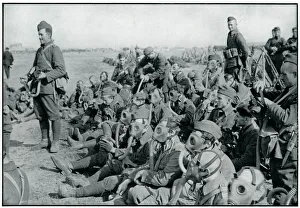 Polish troops practicing wearing gas masks, September 1939 Polish troops practicing wearing gas masks, September 1939
