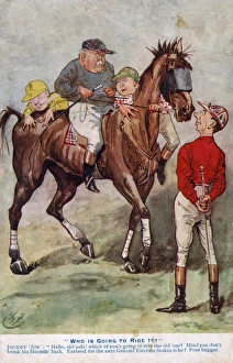 Political cartoon - Joseph Chamberlain as jockey Political cartoon - Joseph Chamberlain as jockey