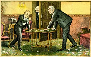 Review Gallery: Political cartoon, On the Turn of the Card