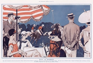 Polo At Biarritz by Edmund Blampied Polo At Biarritz by Edmund Blampied