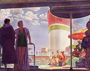 Lounge Gallery: Pool Deck Date: 1938