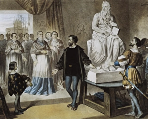 Pope Julius II visiting the studio of Michelangelo Pope Julius II visiting the studio of Michelangelo