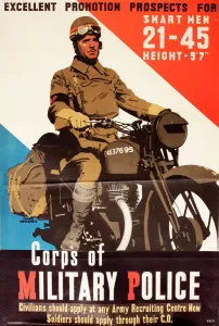 Related Image Prints: WW2 Corps of Military Police Recruitment Print - circa 1940