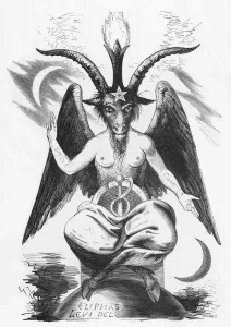 Religious Image Prints: Print of Baphomet, Equilibrium of Opposites in a Sabbatic Goat image