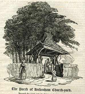 The Porch of Beckenham Church-yard, Kent The Porch of Beckenham Church-yard, Kent