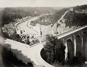 The Port de Dinan Lanvallay, viaduct, France The Port de Dinan Lanvallay, viaduct, France