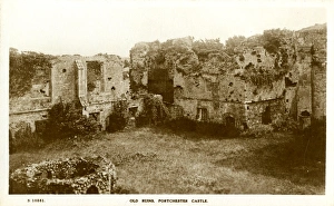 Portchester Castle ruins, Hampshire, England Portchester Castle ruins, Hampshire, England