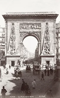 Triumphal Gallery: Porte Saint Denis, Paris France