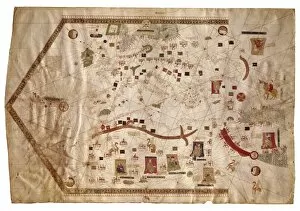 Belonged Gallery: Portolan chart of the Mediterranean sea (1439)