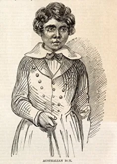 Portrait of one of two aboriginal boys brought to England Portrait of one of two aboriginal boys brought to England