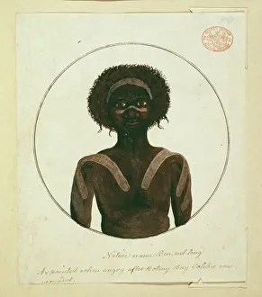 Portrait of an Aboriginal man, named Bennelong Portrait of an Aboriginal man, named Bennelong