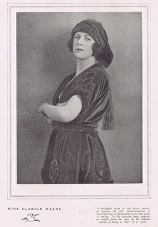 Portrait of the actress Clarice Mayne, London, 1922 Portrait of the actress Clarice Mayne, London, 1922
