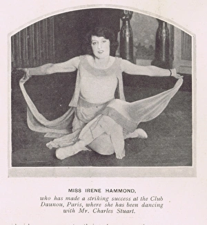 A portrait of the dancer Irene Hammond, Paris, 1922 A portrait of the dancer Irene Hammond, Paris, 1922