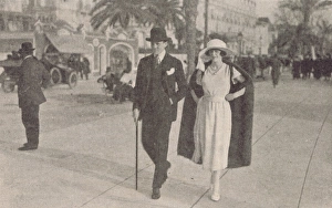 Portrait of the dancers Dina Harris and Ted Trevor in Nice