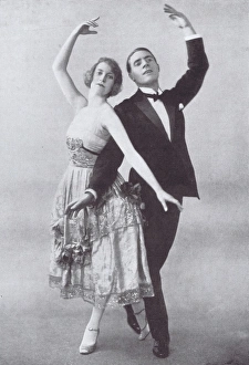 Portrait of the exhibition dancers Seille and Mills, London Portrait of the exhibition dancers Seille and Mills, London