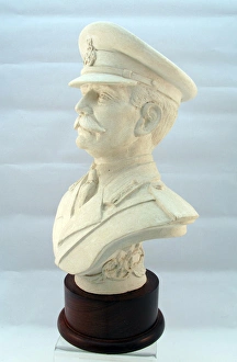 Portrait of Field Marshal Sir Douglas Haig on wooden socle Portrait of Field Marshal Sir Douglas Haig on wooden socle