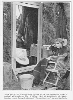 A portrait of the film star Mary Pickford during A portrait of the film star Mary Pickford during