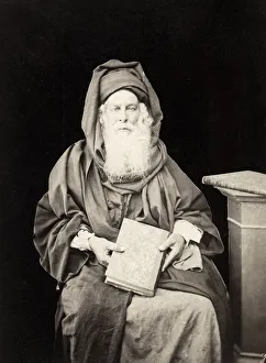 Rabbi Gallery: Portrait of a Jewish Rabbi, Palestine, late 19th century