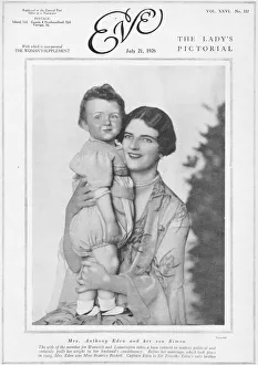 A portrait of Mrs Anthony Eden and her son Simon, 1926 A portrait of Mrs Anthony Eden and her son Simon, 1926