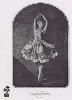 Portrait of Olga Spessiva in the part of the Sleeping Prince Portrait of Olga Spessiva in the part of the Sleeping Prince