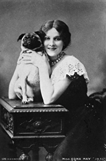 Portrait photograph with Miss Edna May Portrait photograph with Miss Edna May