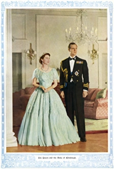 Portrait of The Queen and the Duke of Edinburgh Portrait of The Queen and the Duke of Edinburgh