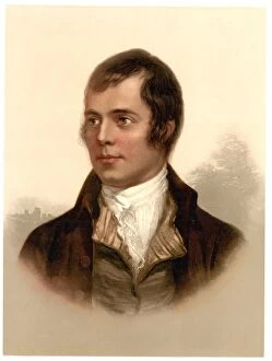 Poets Collection: Portrait of Robert Burns, Ayr, Scotland