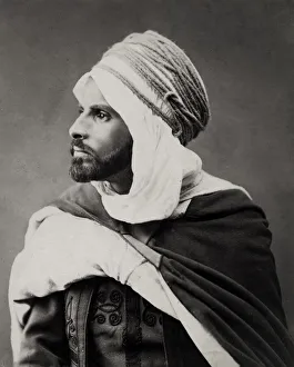 Portrait of well-dressed North African man, probably Algeria Portrait of well-dressed North African man, probably Algeria