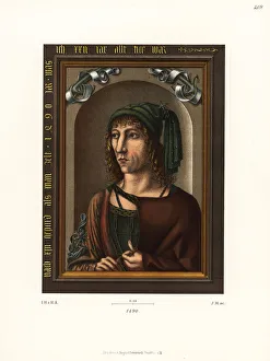 Portrait of a young German nobleman in oils from 1490 Portrait of a young German nobleman in oils from 1490