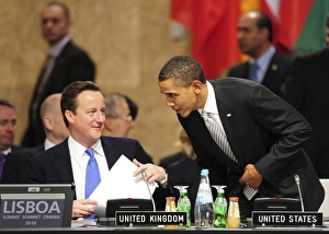 PORTUGAL. Lisbon. US President Barack Obama (R) PORTUGAL. Lisbon. US President Barack Obama (R)
