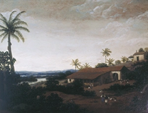 POST, Frans (1612-1680). Sugar mill. Baroque art POST, Frans (1612-1680). Sugar mill. Baroque art