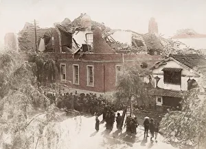 Post office, Nagoya, Japan following an earthquake Post office, Nagoya, Japan following an earthquake