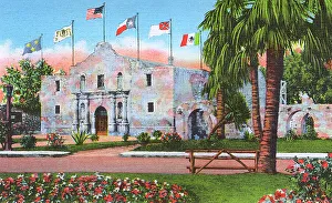 Nations Gallery: Postcard booklet, The Alamo, San Antonio, Texas, USA