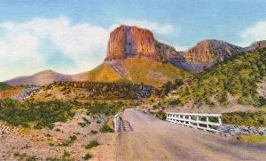 Postcard booklet, highest point in Texas, USA Postcard booklet, highest point in Texas, USA