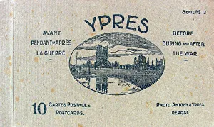 Ten postcards Ypres, Before, During and After the War Ten postcards Ypres, Before, During and After the War