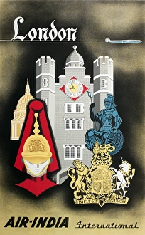 Poster advertising Air-India International Poster advertising Air-India International