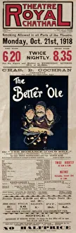 Poster advertising The Better Ole, Theatre Royal, Chatham Poster advertising The Better Ole, Theatre Royal, Chatham